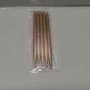 Artdone Metallic Nail Art Pens, Liner Brushes Set, 5PCS Copper Color Nail Tools For Long Lines, Thin Details, Fine Drawing, Liner Brush UV Gel Polish Painting Nail Design Sizes 5/8/12/20/25mm