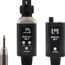 UHF Wireless In Ear Monitor System Metal, Professional Wireless IEM System, 16 Adjustable Channel, Portable Rechargeable Transmitter and bodypack Receiver for Studio, Band Rehearsal, Live Performance