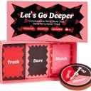 2 x Let's Go Deeper Card Game Valentines Gift for Boyfriend, 150 Cards Date Night Ideas Couples Game, for Him, Boyfriend, Husband, His and Hers, at Home Kit for Married Couple, Newlywed