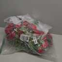 InnoGear 50 Pcs Red Roses Artificial Flowers, Fake Velvet Silk Rose Bulk Faux Flower for Decoration DIY Wedding Centerpieces Proposal Bridal Bouquets Shower Party Home Floral Decor (50, Red)