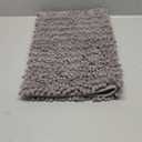 Yimobra Bathroom Rugs Non Slip Washable 24x17 Inch - Ultra Soft Absorbent Chenille Bath Mat, Quick Dry Shaggy Floor Carpet for Tub Shower, Gray Home Decor Accessories (Grey)