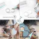 Contact Lens Applicator Tool Eye Contact Removal Tweezers, Scleral Lens Inserter, Contact Lens Case, Contact Lens Eyelid Wearingtool for Travel