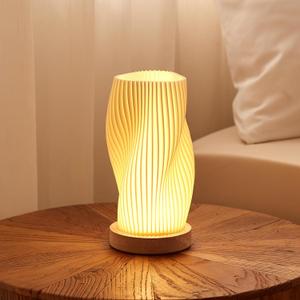 Dawnwake Table Lamp Bedside Lamps for Bedroom, Small Night Stands Desk Lamp, Mood Warm Cozy Lighting, Vintage Boho Cool Mid Century Modern Lamp, Aesthetic Accents Home Room Decor (Warm-A, Medium)