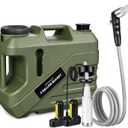 SPACEREST Portable Shower for Camping with Integrated Design – Spill-Resistant, Electric Camping Shower, 5-Gallon Food-Grade Water Jug for Outdoor, Beach, Hiking, Dog Wash