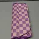 douyadady Lunch Bag Women/Men Lunch Box Women/Men (Purple+Pink Checkerboard)