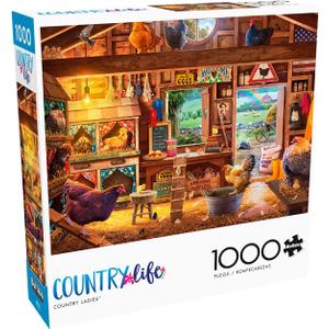 Buffalo Games - David Stevenson - Country Ladies - 1000 Piece Jigsaw Puzzle for Adults -Challenging Puzzle Perfect for Game Nights - Finished Size is 26.75 x 19.75