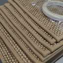 WICHEMI Stair Treads for Wooden Steps Indoor, 9"x30" Peel and Stick Stair Treads Non Slip 15 Pack Carpet Stair Treads with Reusable Adhesive for Dogs Kids Elder, Beige