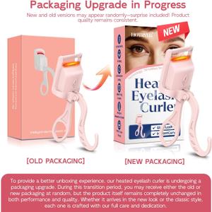 Heated Eyelash Curler (Pink)