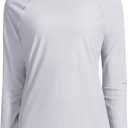 KPSUN Womens Long Sleeve Rash Guard UPF 50+ Swim Shirts Sun Uv Protection Surfing Top for Beach Swimming Quick Dry (Small, Grey)