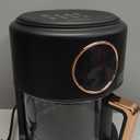 Airy Fryer, 4.7Qt 1200W Glass Air Fryer, 6-in-1 Functions, Digital Display, 360 Viewable, Dishwasher Safe, Adjustable Temp 80~200(175F - 400F), 60 Min Timer, Nonstick Basket, Black