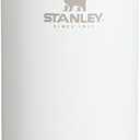 Stanley Adventure-To-Go Vacuum Bottle 1.4 qt | Wide Mouth with Leakproof Cup Lid | Keep Drinks Hot or Cold | Packable for Travel | Insulated Stainless Steel Thermal Bottle | BPA-Free | Frost (44.8 Ounces)