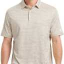 M MAELREG Golf Shirts for Men Short Sleeve Heather Jacquard Textured Stretch Moisture Wicking Performance Mens Polo Shirts (XXXL)