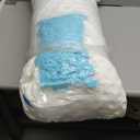 KUCEY Cooling Side Sleeper Pillow for Neck and Shoulder Pain, Luxury Shredded Memory Foam Curved Bed Pillows for Sleeping Set of 1- Adjustable Travel Pillow Size- Washable Cover Crescent White