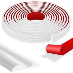 moonoom 20 Ft x 1.6'' Wall Decoration Molding Trim, Self-Adhesive 3D Chair Rail Panel Molding, Flexible DIY Wall Trim for Walls Mirror Window Frame and Home Decoration