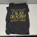 I Slay Dragons And I Know Things Dragonslayer T-Shirt, XXL