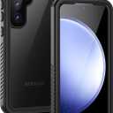 Lanhiem for Samsung Galaxy S23 FE Case, IP68 Waterproof Dustproof with Built-in Screen Protector, Heavy Duty Full Body Protective Phone Case for Galaxy S23 FE 5G, Black