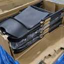 Amazon Basics Sturdy Foldable Plastic Chair, Portable, 350-Pound Capacity, Black, 6-Pack