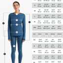 Merino.tech Merino Wool Base Layer Women Set - Heavyweight, Lite, Midweight Merino Thermal Underwear for Women Top, Bottom (Gray, L)