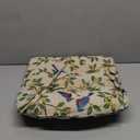 vctops Farmhouse Bird Print Chair Cushions with Ties U-Shaped Soft Comfortable Chair Pads Non Slip Seat Cushions for Indoor Dining Room and Kitchen Chairs (White,16"x16")