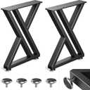 28" Metal Coffee Table Legs, Sturdy Black Bench Legs, Suitable for DIY Furniture Legs, Dining Tables, End Table, Chair, Desks, and Benches - 71 cm H x 45 cm W, Set of 2 (28" Y-Type)