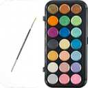Art Alternatives Watercolor Pan Set, 21-Piece Pearlescent Watercolor Pan Set of 2