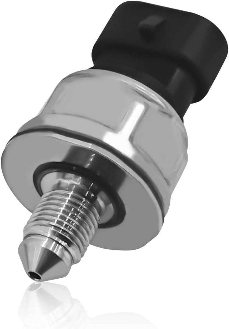 Fuel Rail Pressure Regulator Sensor 12635273 5PP11-4, Fuel Injection Pressure Sensor for Cadillac SRX, Chevrolet Equinox Impala, GMC Terrain, Buick Lacrosse Regal Malibu 10-17 2.4L (Black)