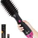 Hair Dryer Brush Blow Dryer 4-in-1 Hot Air Styler, Blowout Brush Hair Dryer Styler & Volumizer with Ionic Technology|Oval Titanium Barrel|Anti-frizz Blowout for Drying, Straightening 2.4''