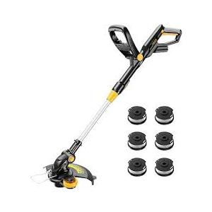 HEINPRO Cordless String Trimmer Compatible with Dewalt 20V MAX Battery, 12-Inch Weed Wacker Cordless Auto Line Feed,Electric Weed Eater Battery Powered Grass Trimmer w/6 Line Spools 