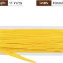 uxcell Cotton Piping Trim, 11 Yards 0.4 Inch Wide Polyester Bias Tape Cord Trim Fabric Piping Trim for Sewing Fabric Trimming DIY Crafting, Yellow