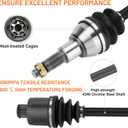 Rear Left & Right CV Axle Half Shaft with Wheel Bearing for Polaris Sportsman 400 500 4x4 HO 1999 2000 2001 2002 1380142