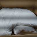 Shilucheng Hungarian Goose Down Comforter Queen Size, 850+ Fill Power All Season Duvet Insert with 600TC Ultra-Soft Cotton Cover, 3D Baffle Box Design for Maximum Fluffiness (White,90x90 Inches)