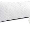Shredded Memory Foam Thick Body Pillow, Breathable Extra-Firm Large Pillow for Side Sleep, 20 x 54 Inches Long Hugging Bed Pillows for Adults,Big Support Full Body Pillow for Sleeping (White)
