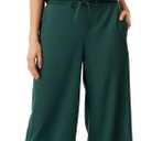 AFITNE Women's Summer 2 Piece Outfits Linen Sleeveless Tank Crop Top Wide Leg Pants Lounge Matching Sets (Blue, XXL)