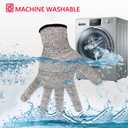 Cut Resistant Gloves Level 5, HPPE Glove Food Grade Cut Proof Gloves for Kitchen Cutting Oyster Shucking Mandoline Woodwork (M-1 Pair)