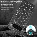 for Pixel 10/10 Pro Case Glitter Slim Sparkle Diamond TPU Bumper Full Body for Google Pixel 10/10 Pro Phone Case Women Girls Soft Shockproof Protection Cover