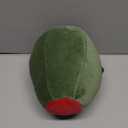 Creative Co-Op Cotton Velvet Olive Shaped Pillow, Green and Red