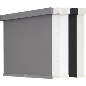 AOSKY Blackout Roller Shades Cordless Blinds for Windows, Free-Stop Shades with Valance, Thermal Insulated Fabric, UV Protection, Natural Woven Blinds for Home and Office (36" W x 72" H, Grey)