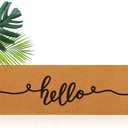 Honeydak Extra Large Mat Outdoor 60'' x 16'' Non Slip Long Doormat for Front Door Oversized Entrance Decorative Rug for Outdoor Inside Welcome Summer Outside Home Entry Supply (Hello)