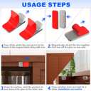 16 Pack Magnetic Cabinet Door Catch, Ultra Thin Cabinet Door Magnets, Adhesive Drawer Magnets to Stay Closed, Stainless Steel Cabinet Latch Easy to Install with Double Sided Tape, Thickness 0.08in