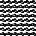 Yunlly 48 Pcs 4.1 Inch Claw Clips Bulk Large Rectangle Square Hair Claw Clips Nonslip Thick Long Hair Strong Hold Jaw for Women Girl Accessories(Black)