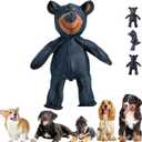 2025 New Unbreak Bear Dog Toy, Unbreakable Extreme Bear Upgraded, Indestructible Bear Dog Toy with Squeaker, Durable Interactive Puppy Toys to Reduce Anxiety & Boredom (Dark Blue)