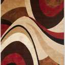 Home Dynamix Tribeca Slade Modern Area Rug, Abstract Brown/Red 39"x55"