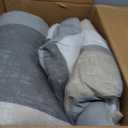 Madison Park Essentials Full Comforter Set, Bed in A Bag Comforter & Sheet Set, Modern Casual Stripes Print, All Seasons, Soft Microfiber Bedding Makeover, Matching Shams, Full Taupe/Grey 7 Piece