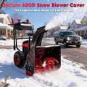 Zettum Snow Blower Cover - 600D Snowblower Covers Waterproof Heavy Duty, Outdoor Snow Thrower Cover Universal Fit for EGO, Honda, Ryobi, Cub Cadet, Ariens, Troy Bilt, Snow Joe, Toro and PowerSmart