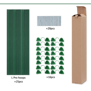 Greenhouse Hoops for DIY 2.7ft or Wider Grow Tunnel, Rust-Free Fiberglass Support Hoops Frame for Garden Fabric, Plant Support Garden Stakes, Gardening Supplies, 25pcs