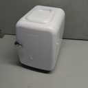 CROWNFUL Mini Fridge, 4 Liter/6 Can Portable Cooler and Warmer Personal Refrigerator for Skin Care, Cosmetics, Beverage, Food,Great for Bedroom, Office, Car, Dorm, ETL Listed (White)