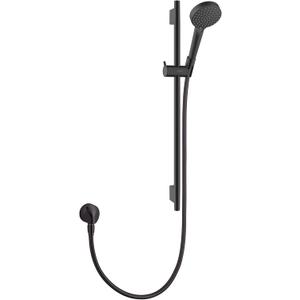 hansgrohe Vernis Blend 11-inch 3-Spray Handshower with Slide Bar and Hose, Rain, IntenseRain, Handheld Shower Head System in Matte Black, 04971670