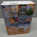 15 Pack Vacuum Storage Bags with Electric Pump (3 Jumbo, 3 Large, 3 Medium, 3 Small, 3 Roll Up), Plastic Packaging Bags, Space Saver Sealer Bag for Blankets, Comforters, Pillows, Clothes Storage