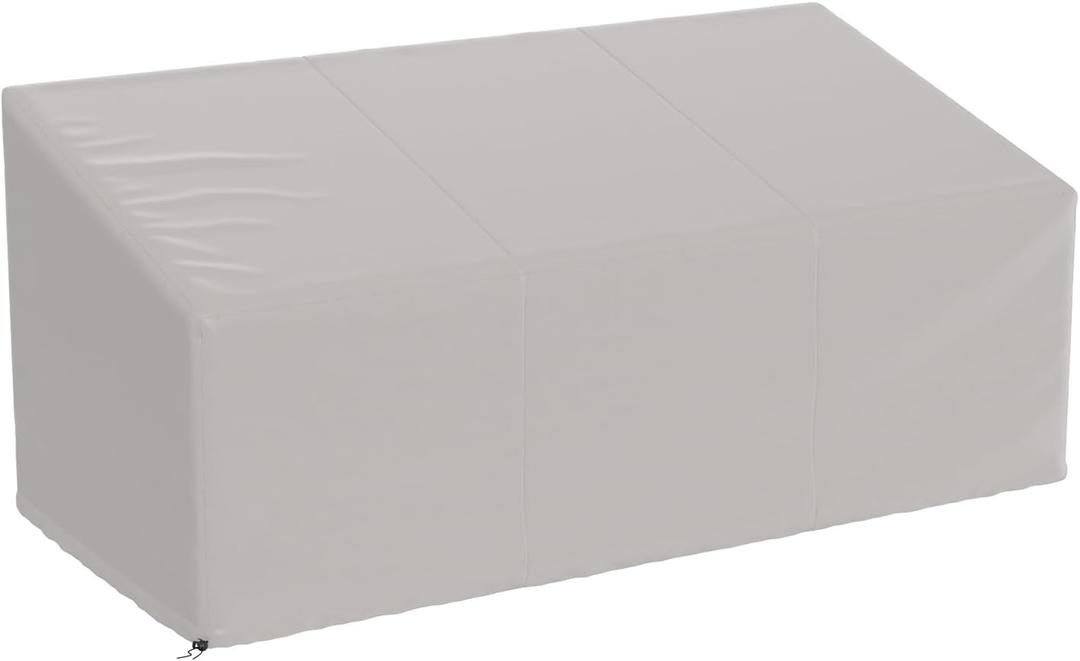 Waterproof Outdoor Sofa Cover, Heavy Duty Outdoor Couch Cover, Large Lawn Patio Furniture Covers with Adjustable Cord Lock, 600D Heavy Duty Oxford Cloth (Gray, 79"W x 38"D x 35"H-1Pack)