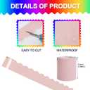 3 x Decorative Bulletin Board Borders Set - 12 Rolls 393.6 Ft Colorful Wave Shape Border Trim for Classroom, Office, School Decorations - Teacher Decor Borders for Bulletin Boards, Wall & Theme Supplies